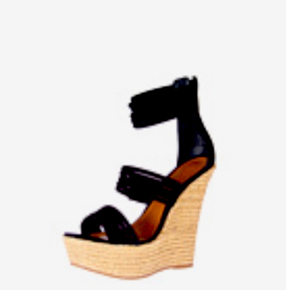 Schutz Chantelle Espadrille Black